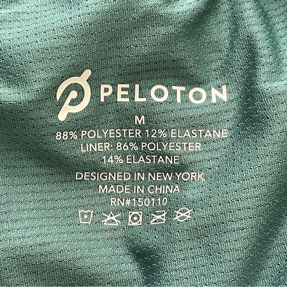 Peloton Turin Shorts Mens Medium Abstract Print Elastic Waist Lined Training Gym - Picture 13 of 13